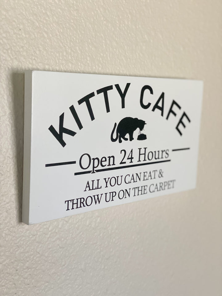 Personalized kitty cafe sign