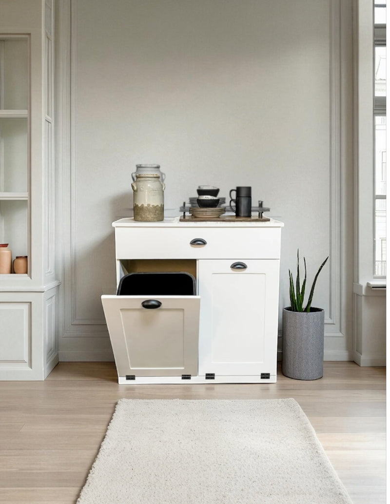 Dashwood with a storage drawer in white