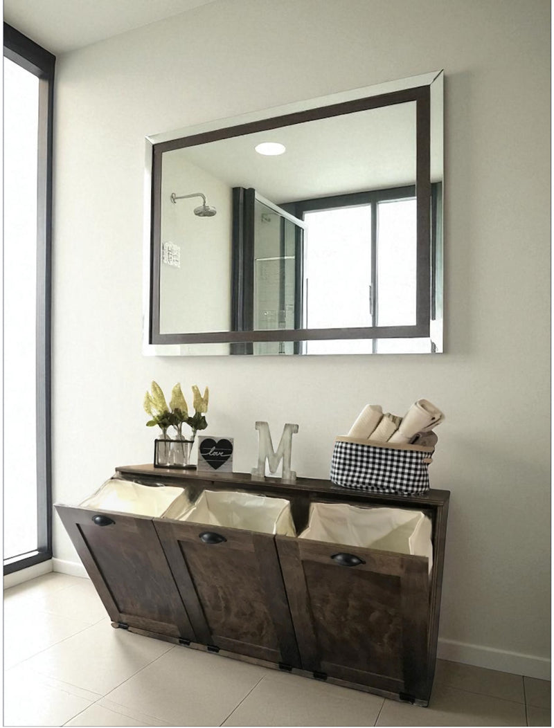 Templeton laundry in warm brown stained wood