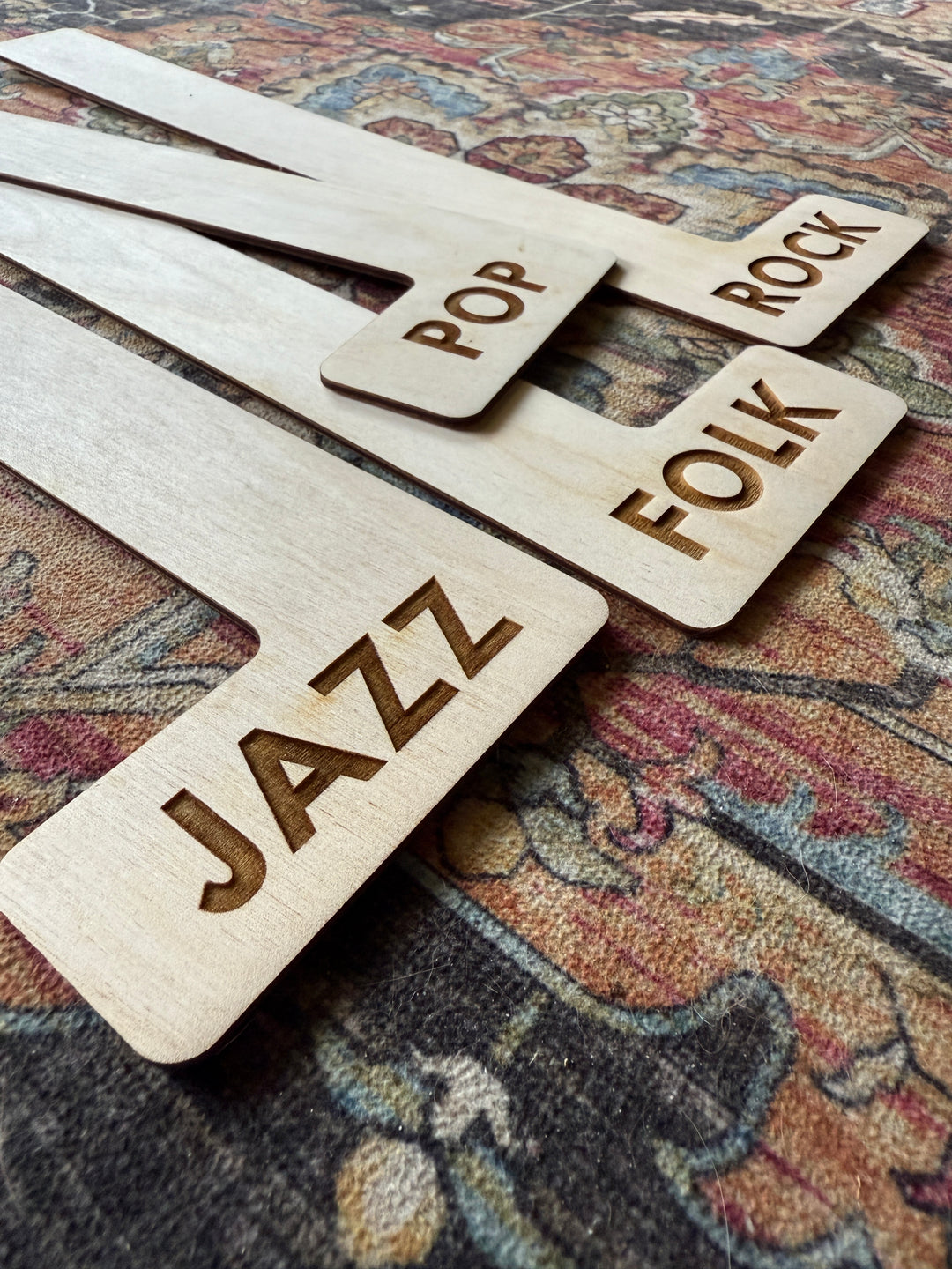Custom Engraved Vinyl Record Dividers