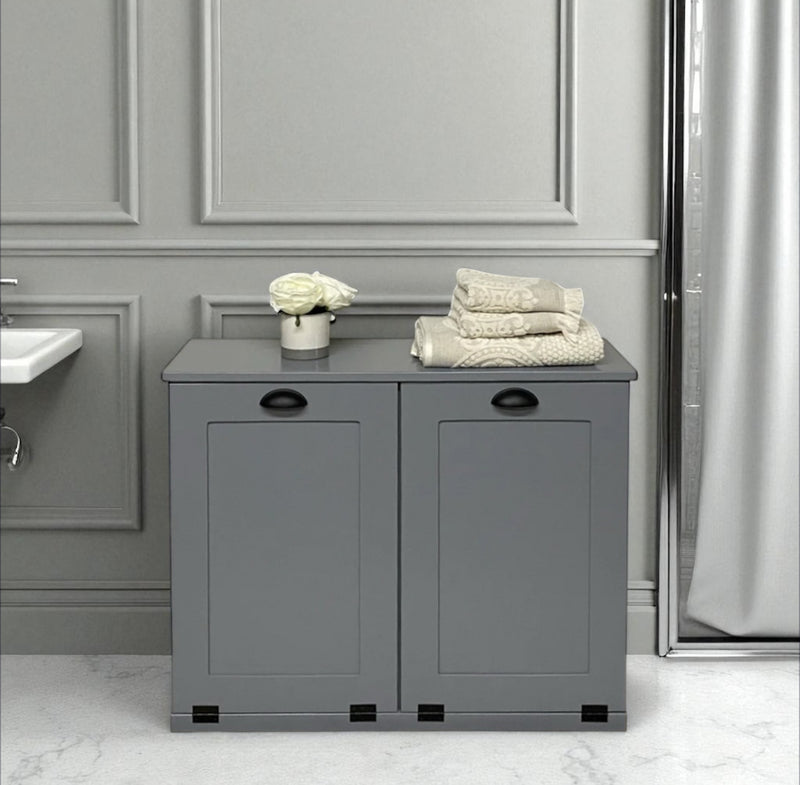 Dashwood laundry in gray - farmhouse doors