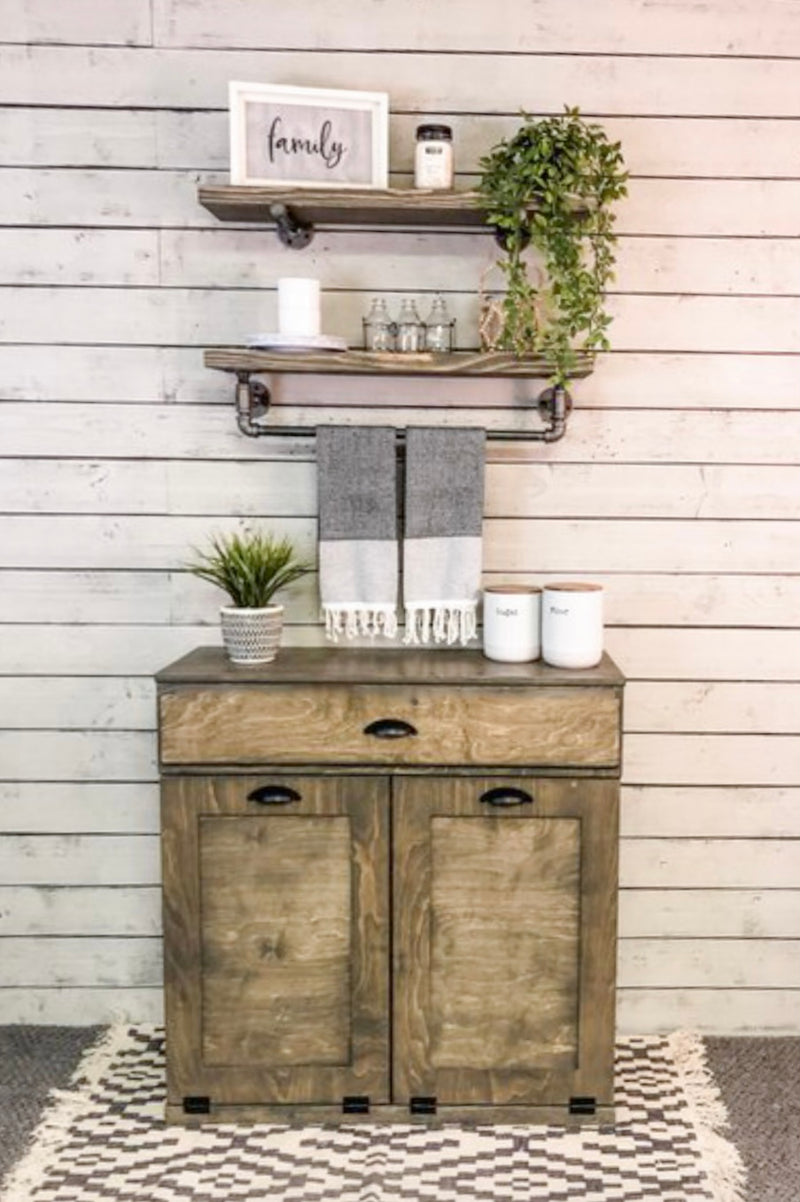 Dashwood with a Storage Drawer in Aged Barrel