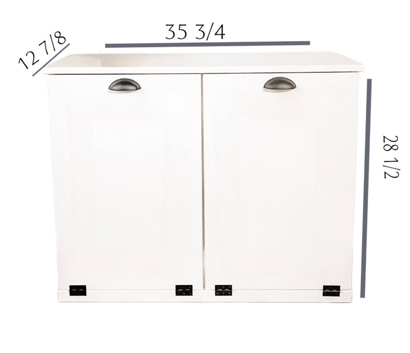 Dashwood laundry in gray - farmhouse doors
