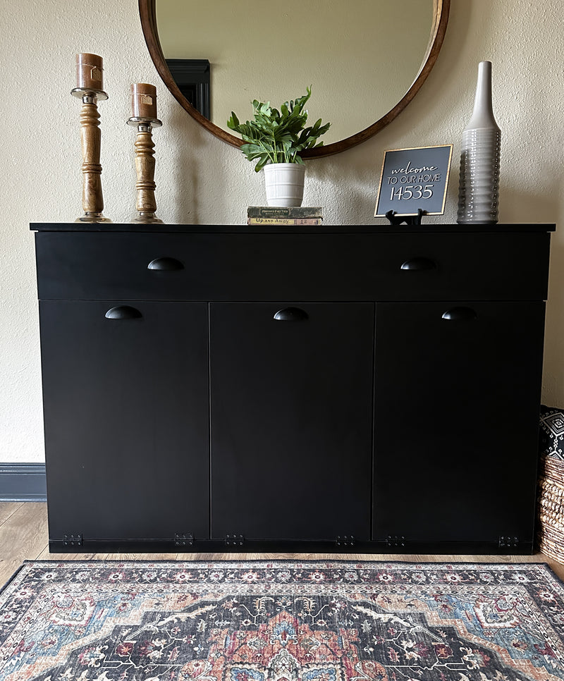 Templeton with a storage drawer in black modern style
