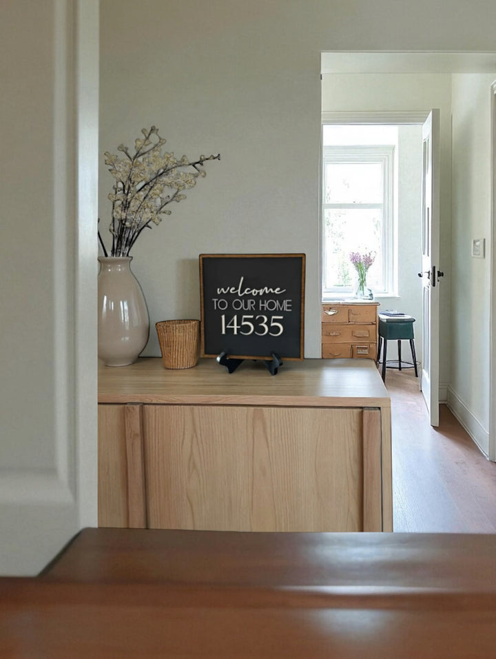 New home address sign