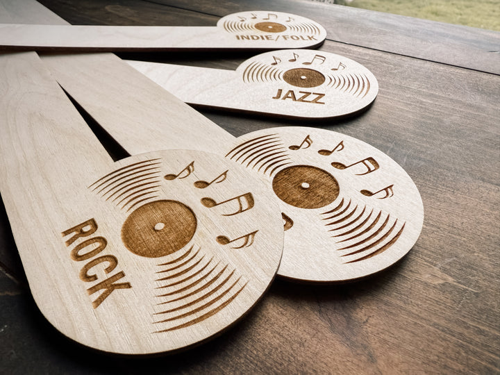 Custom Engraved Vinyl Record Dividers