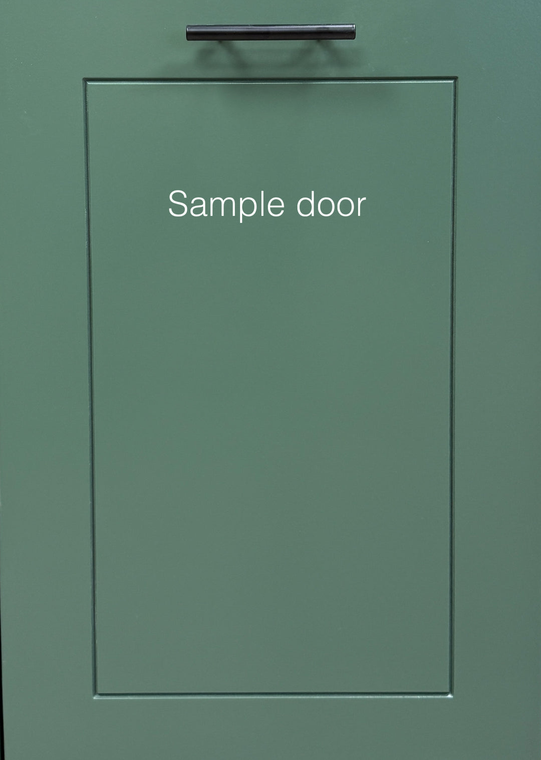 Freestanding Triple laundry with a storage drawer in green