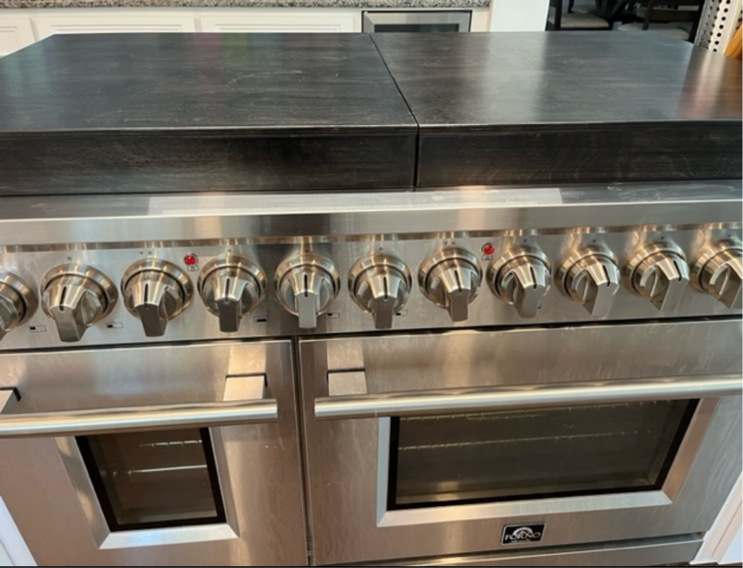 Large split stove cover