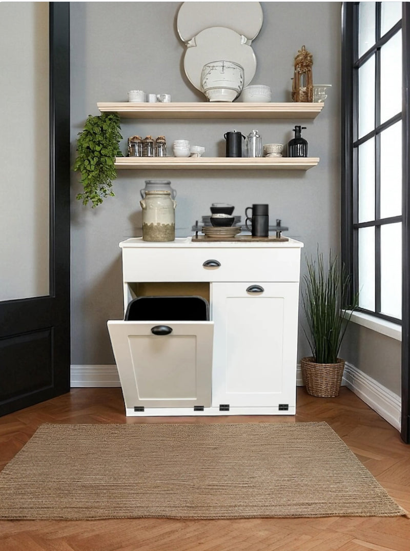 Dashwood with a storage drawer in white