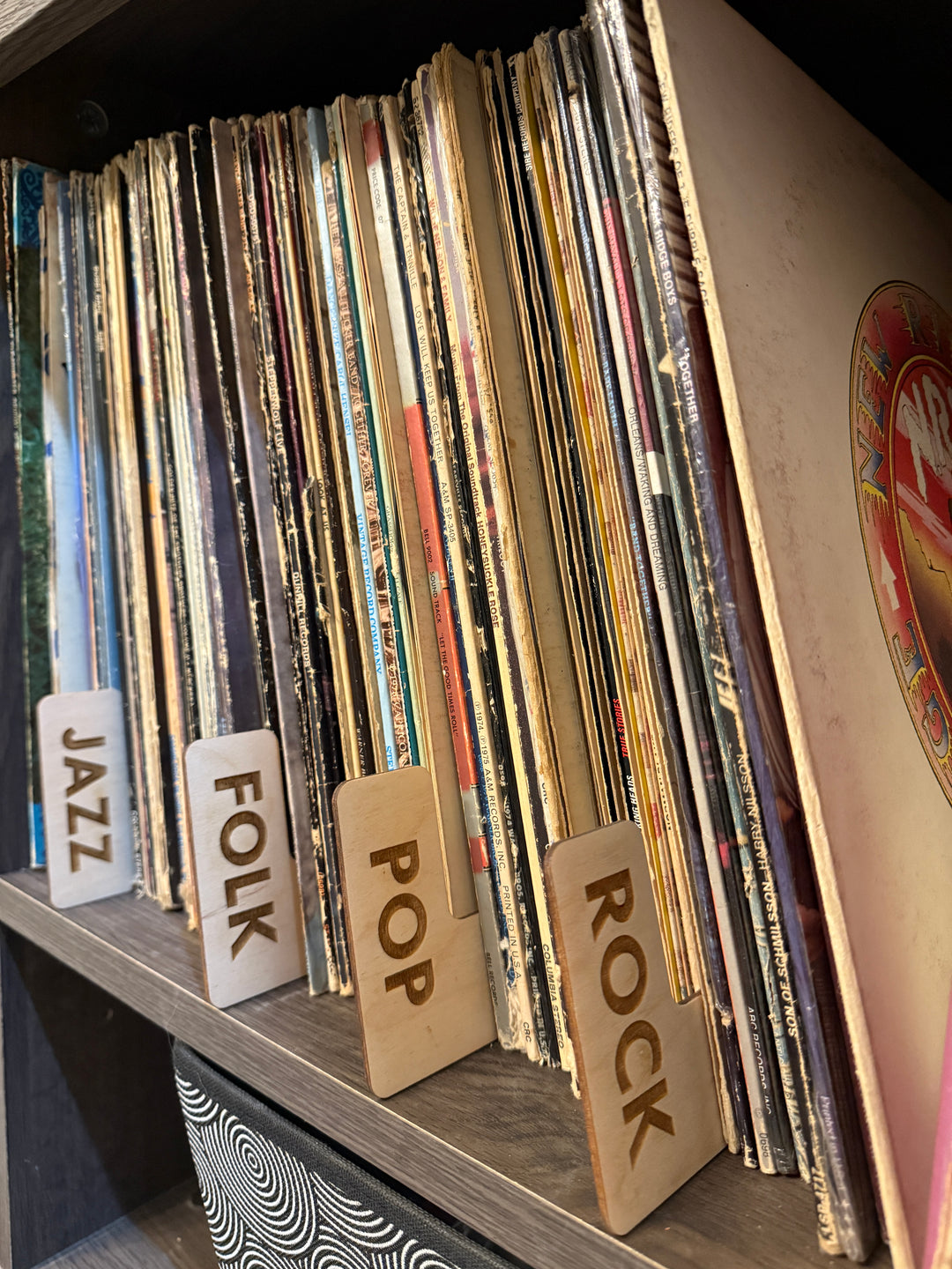 Custom Engraved Vinyl Record Dividers