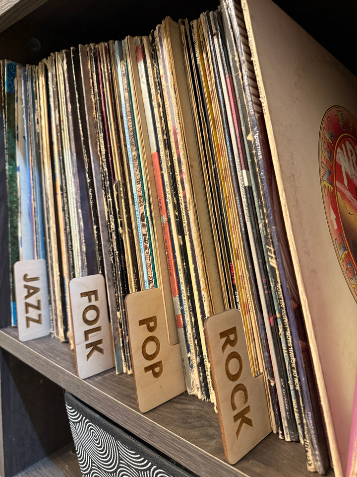 Custom Engraved Vinyl Record Dividers