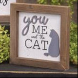 You me and the cat box sign