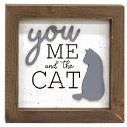 You me and the cat box sign