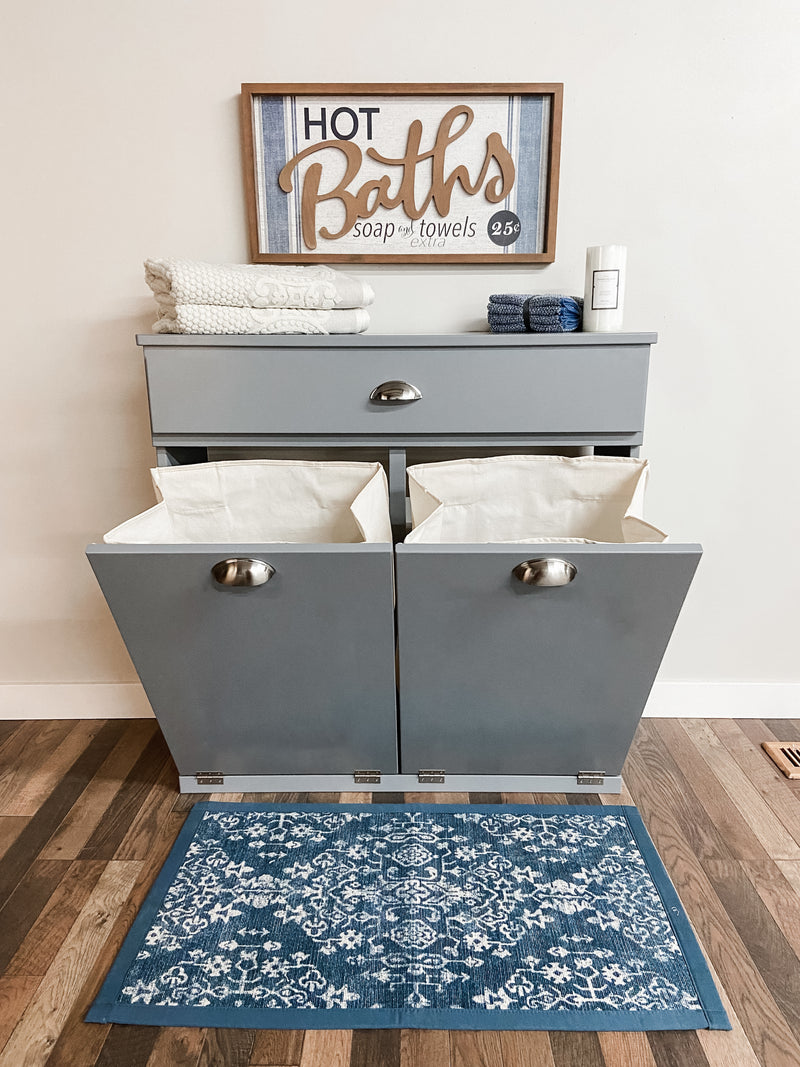 New Door! Dashwood Laundry with a Storage Drawer in Dark Gray (251 G-FL)