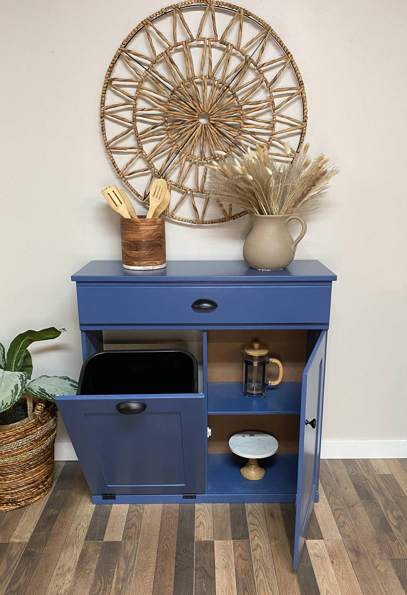 Dashwood with a Storage Drawer and Cabinet Shelving in Blue
