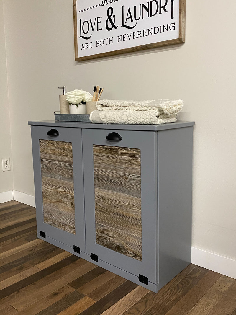 Dashwood Laundry in Dark Gray with Cedar Look Front