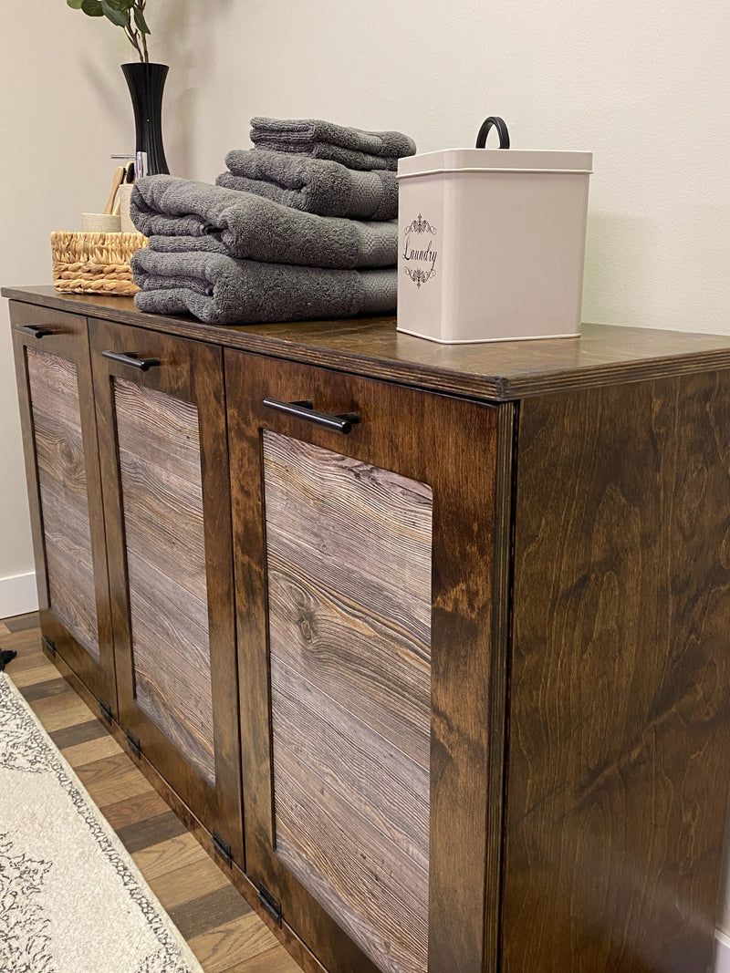 Templeton laundry in warm brown stained wood