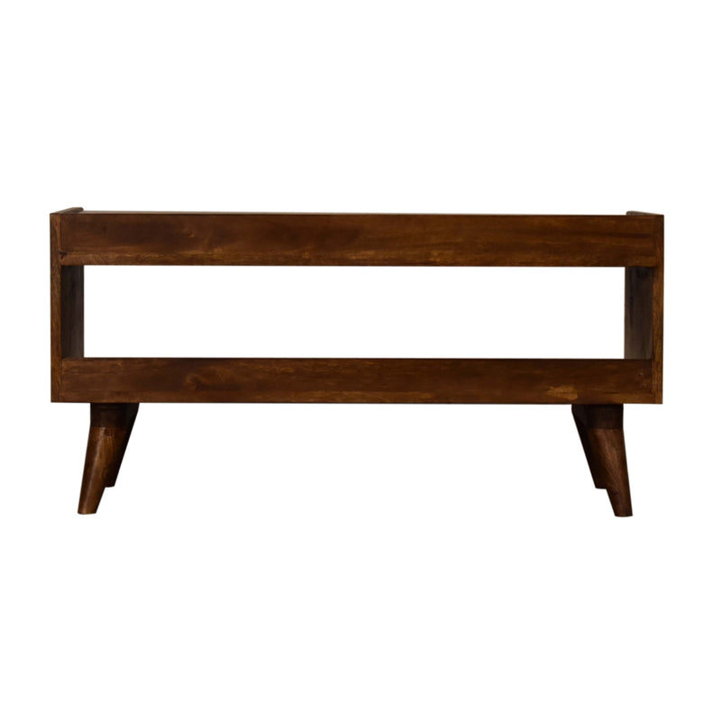 Mud linen Nordic storage bench