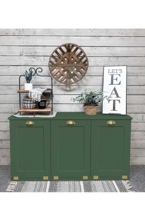 Templeton in green farmhouse doors