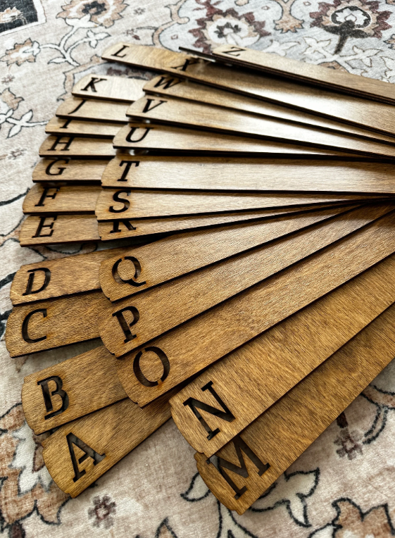 Alphabetical vinyl record divider set - more colors available