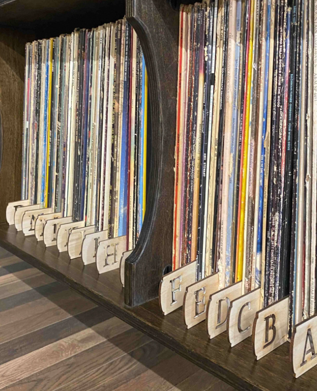 Alphabetical vinyl record divider set - more colors available