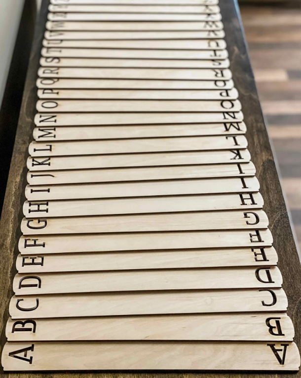 Alphabetical vinyl record divider set - more colors available