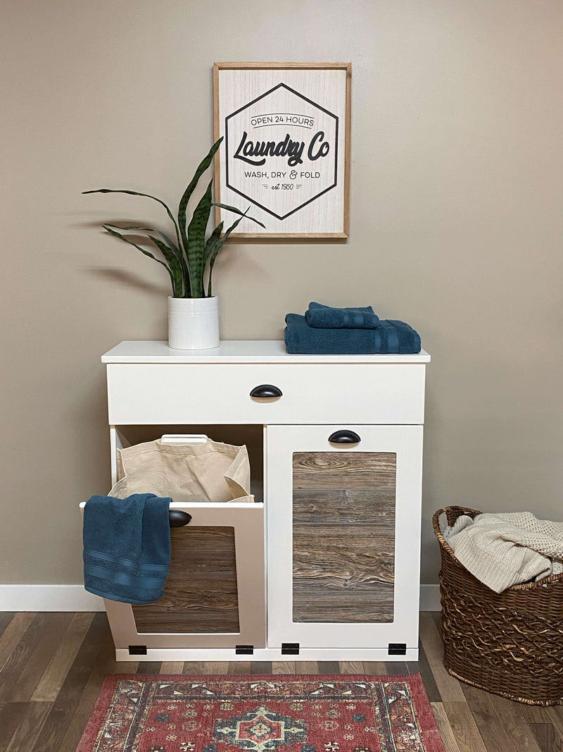 Dashwood Laundry with a Storage Drawer in White (251-w-cl)