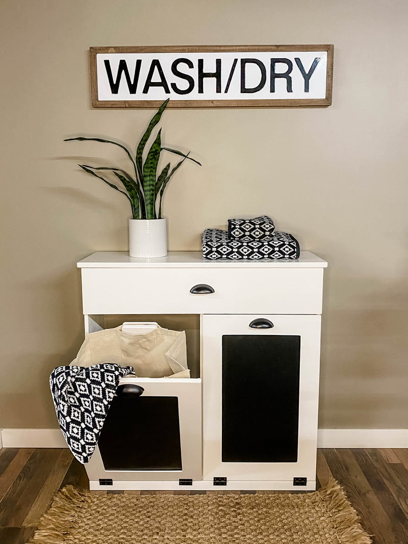 Dashwood Laundry with a Storage Drawer in White (251-w-CH)