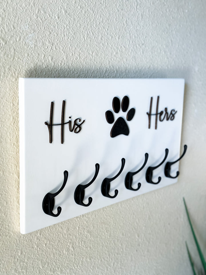 personalized dog leash sign