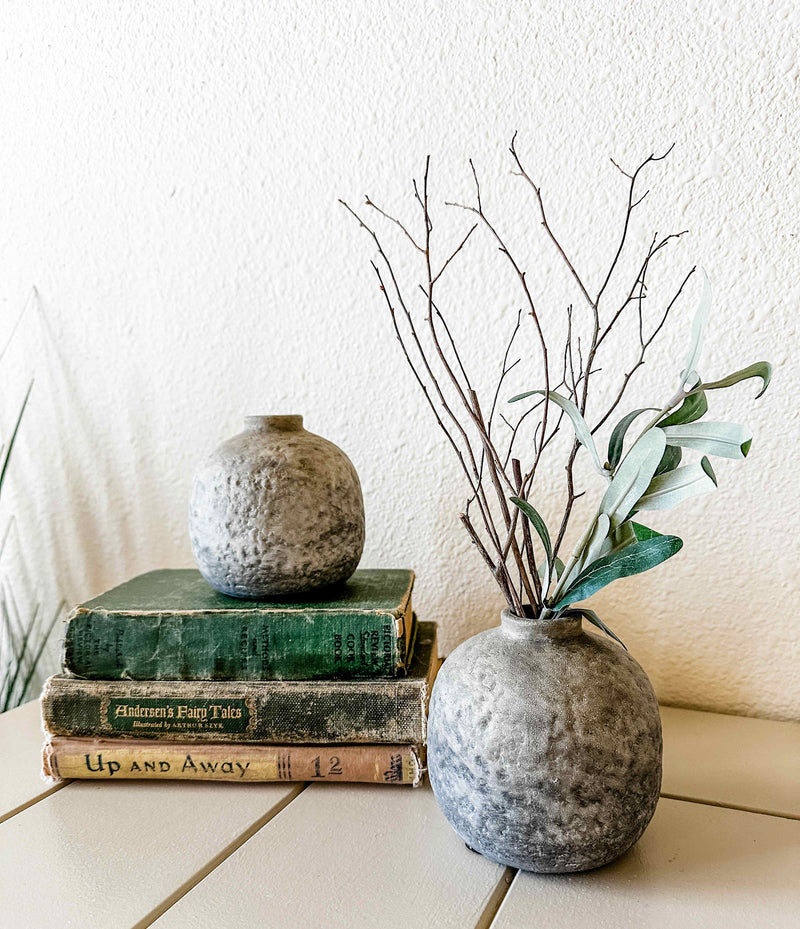 Textured bud vase set