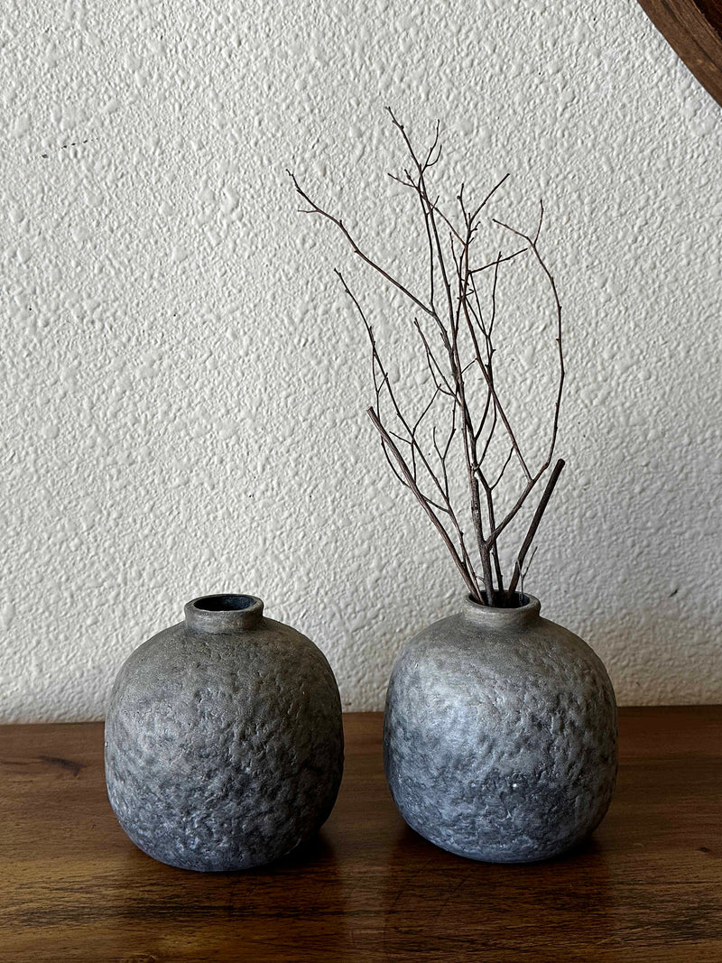 Textured bud vase set