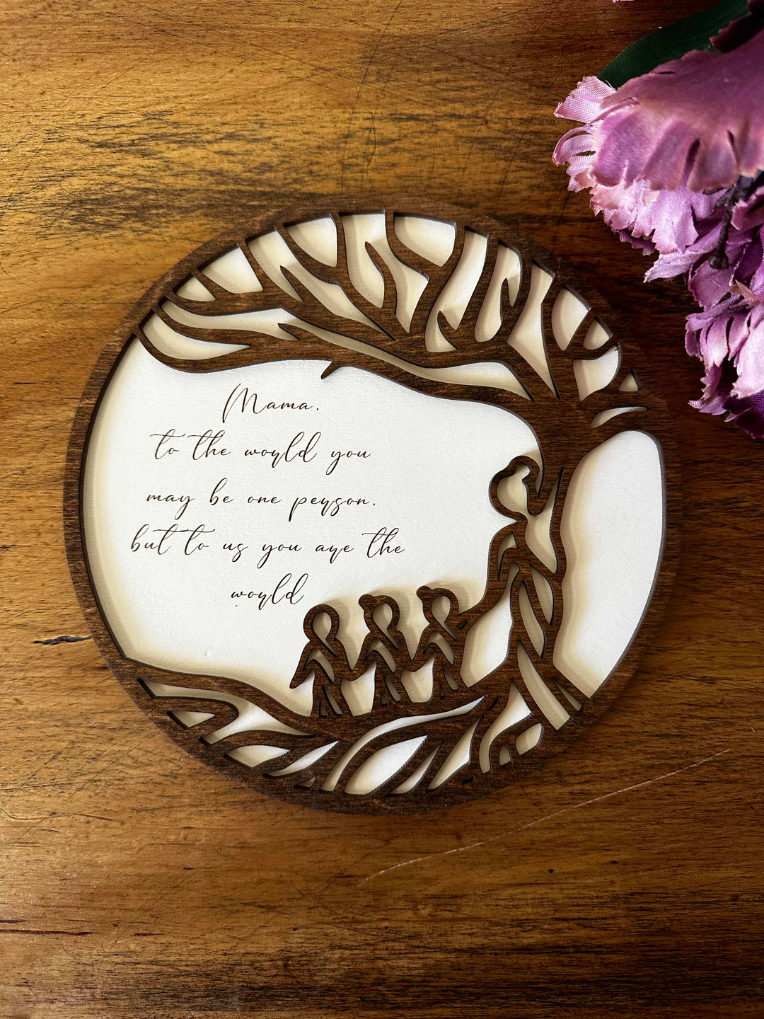 Letter to mom tree of life sign