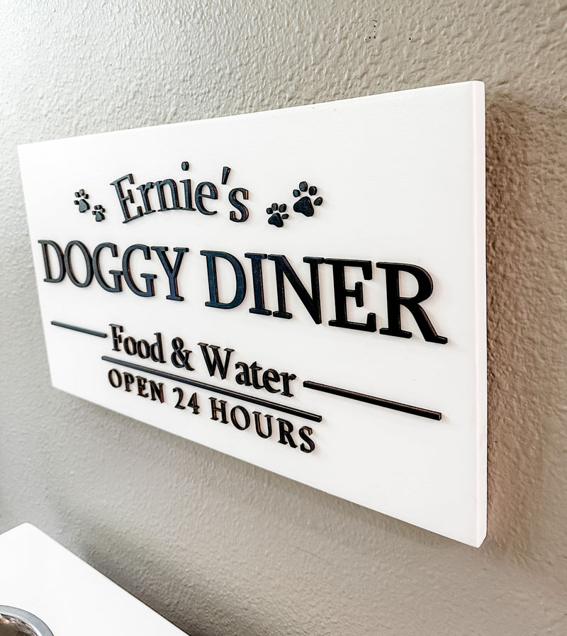 Personalized Dog Dinner Sign