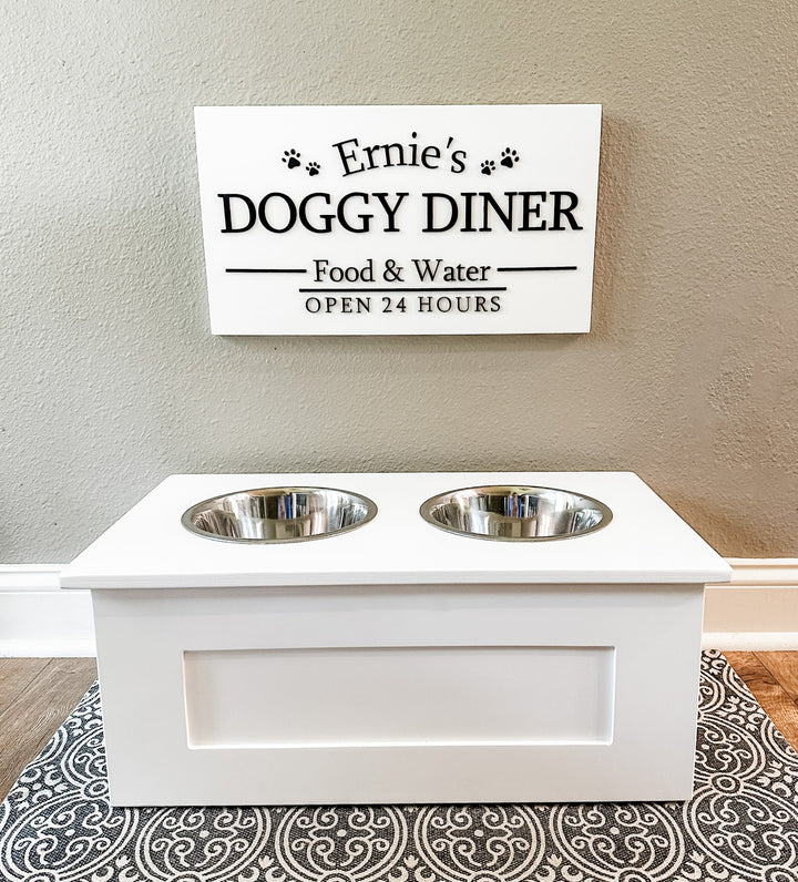 Personalized dog diner sign