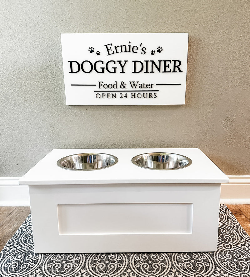 Personalized dog diner sign