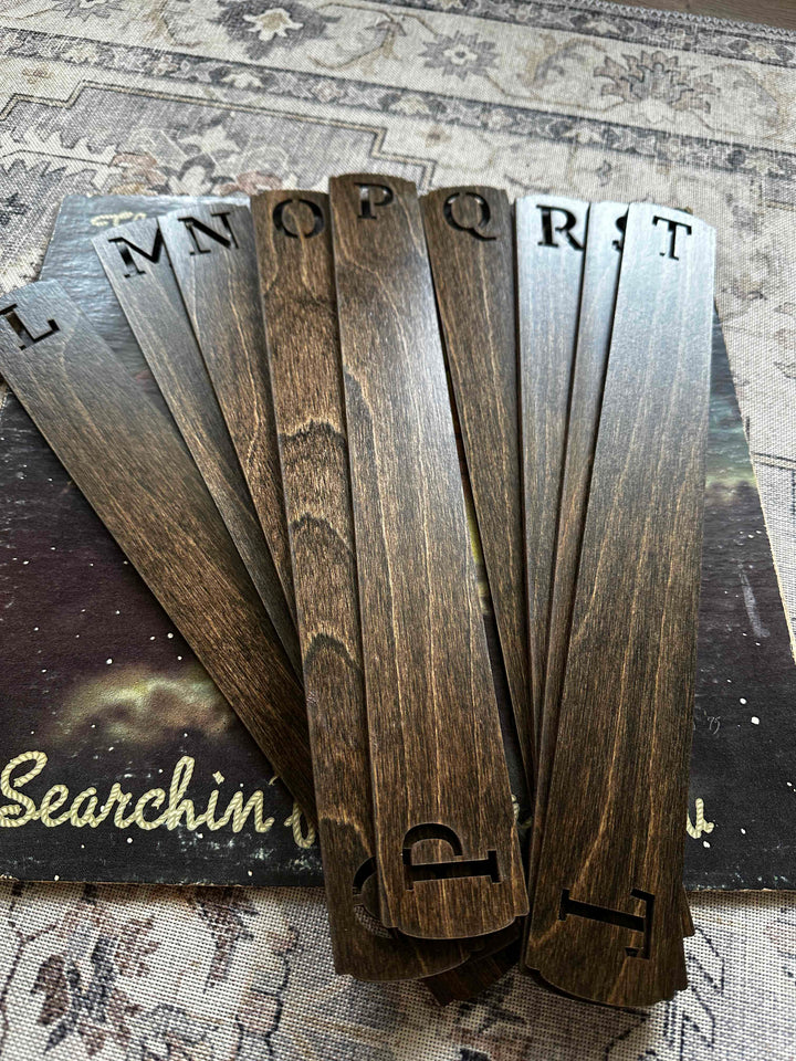 Alphabetical vinyl record divider set - more colors available