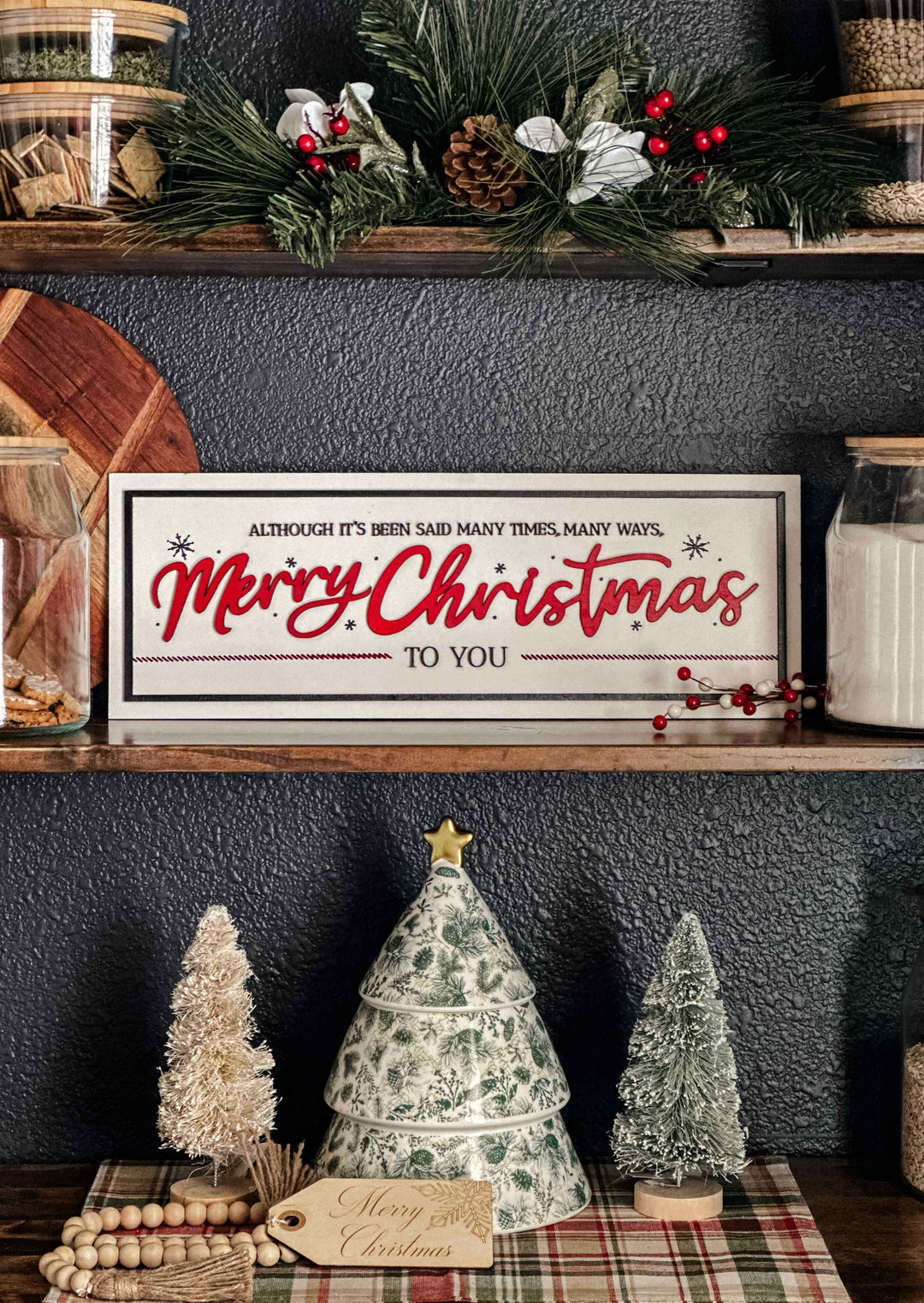 Handmade Merry Christmas to you sign