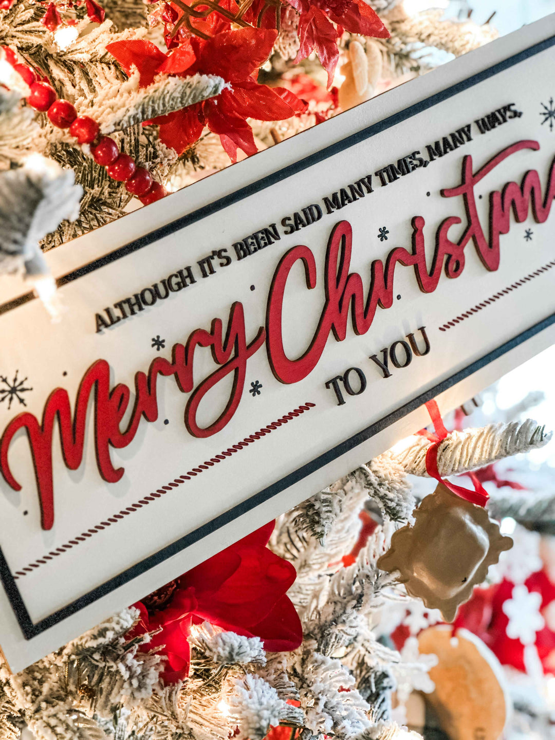 Handmade Merry Christmas to you sign