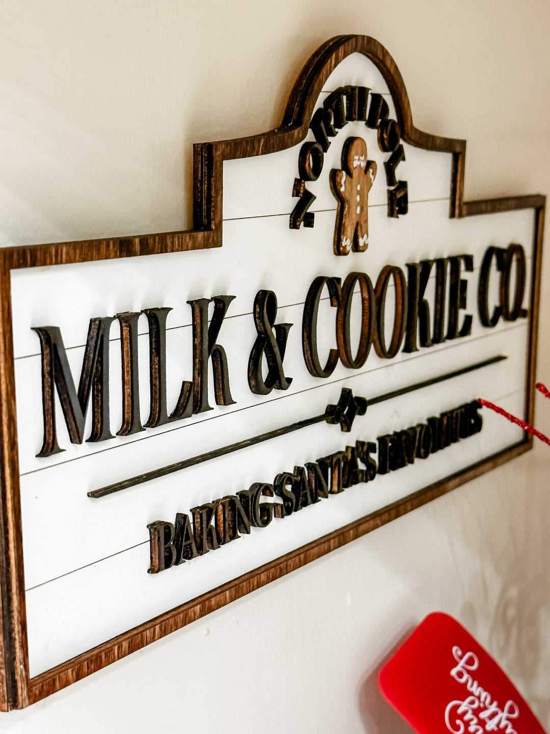 Milk and cookies sign