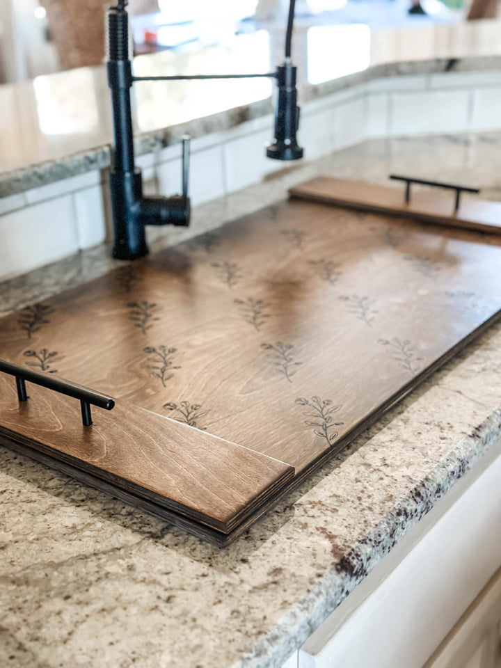 Sink cover floral design