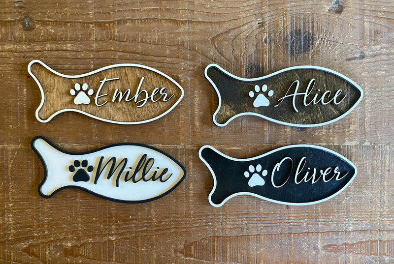 Cat name sign 3-d letters