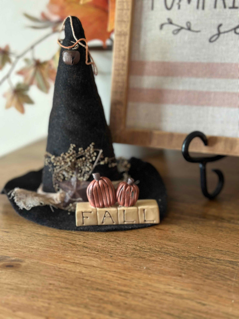 Felt witch hat ornament