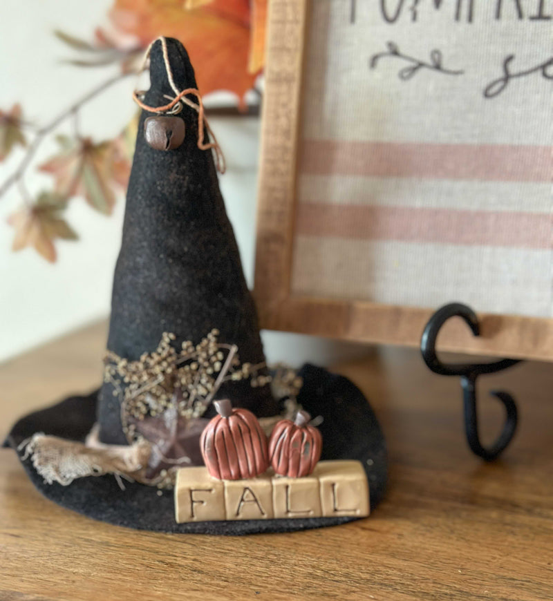 Felt witch hat ornament