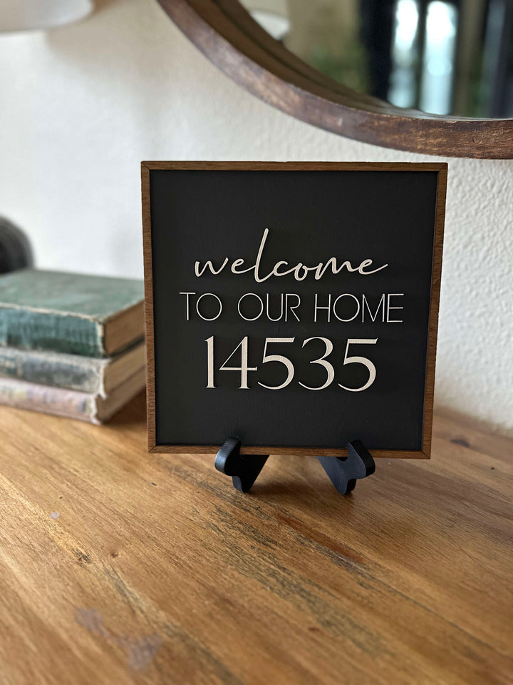 New home address sign