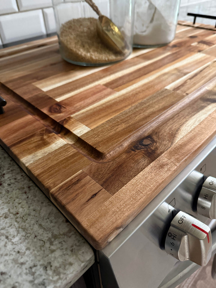 Cutting board stove cover