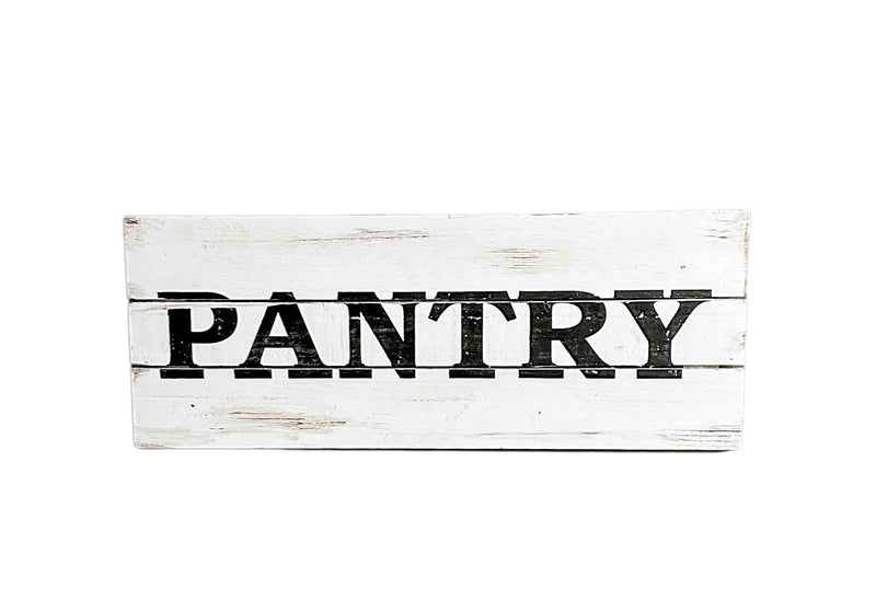 clearance decor pantry sign wood distressed