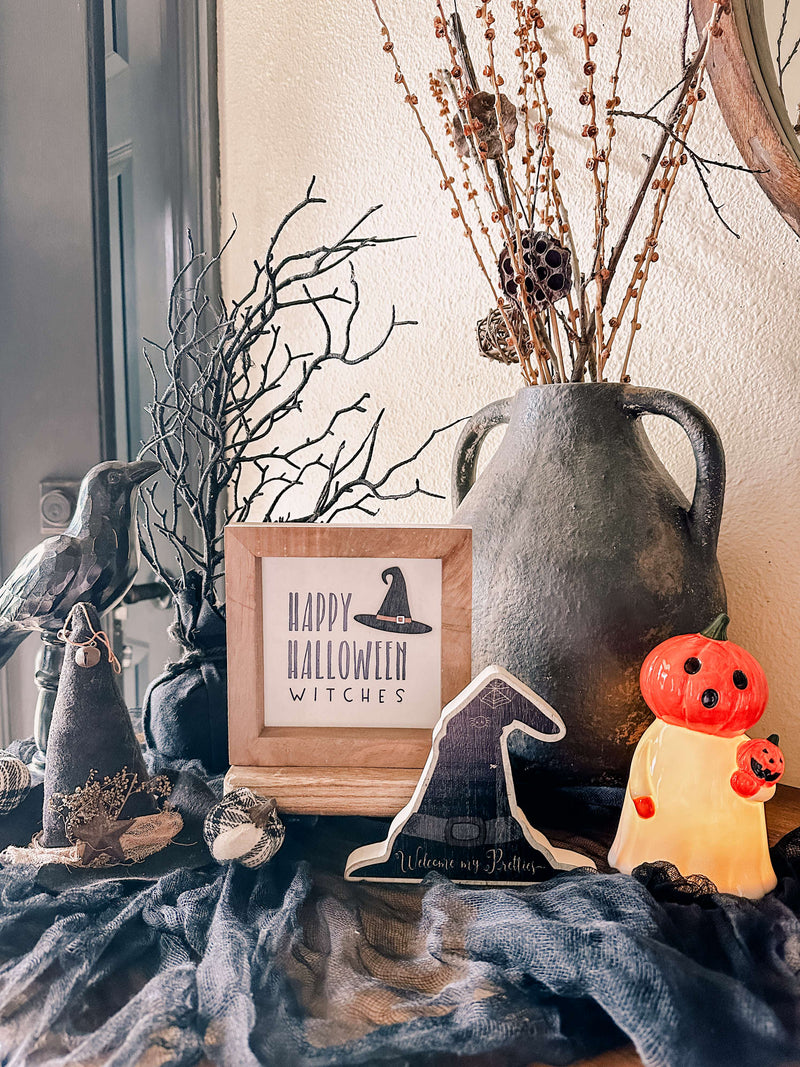 Light up pumpkin ghost figure