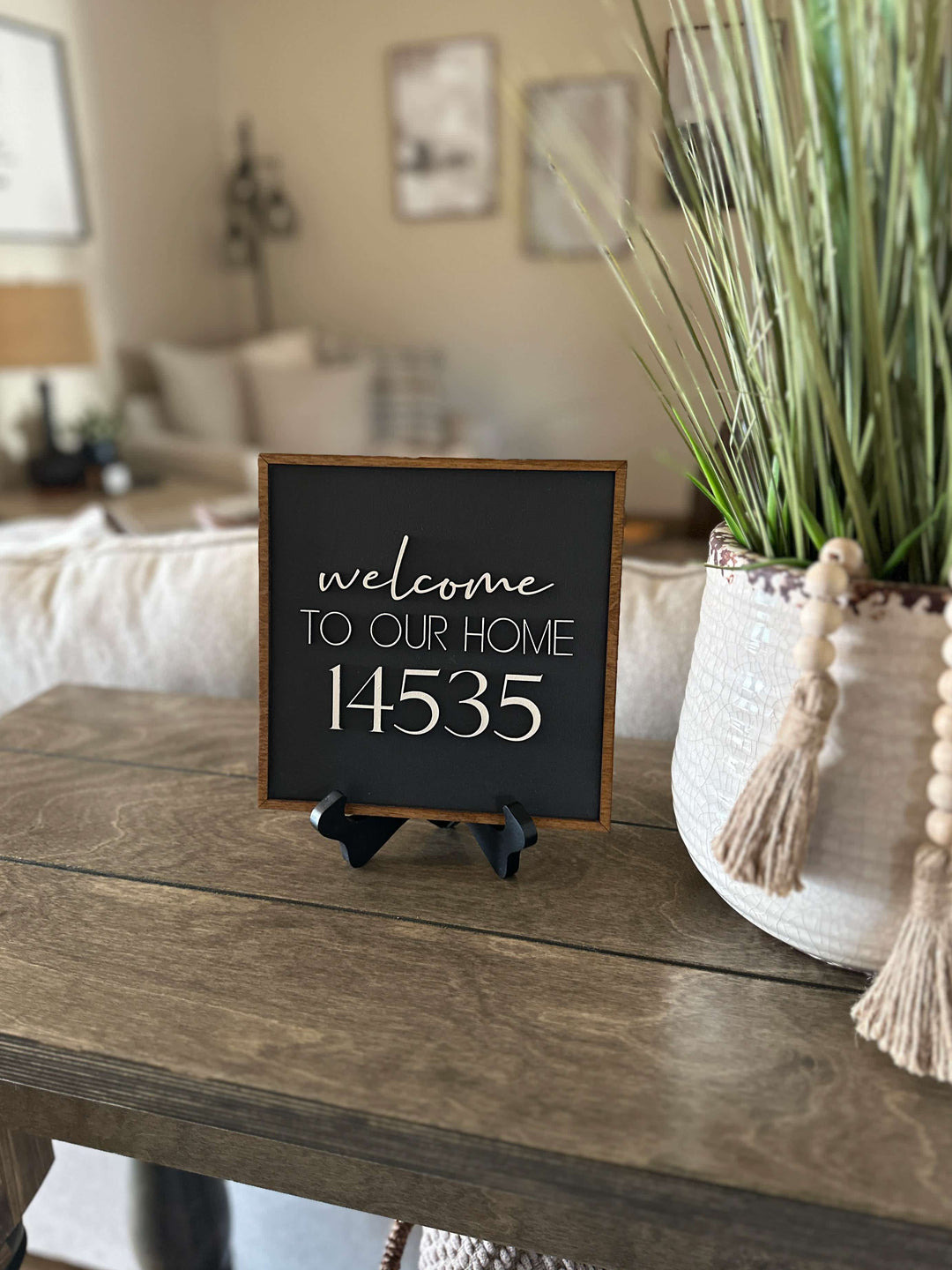 New home address sign
