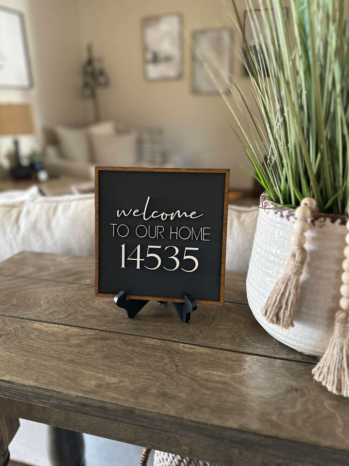 New home address sign