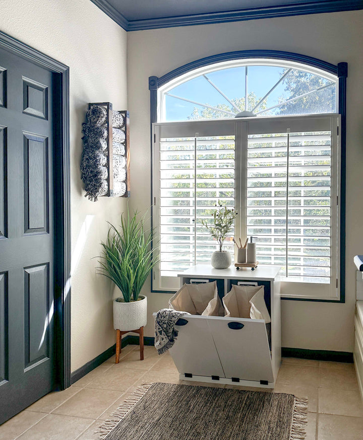 Barlow slim laundry in white modern doors